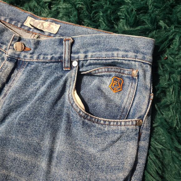 Vintage Fieldsheer Carpenter Jeans Light Wash Double Knee Workwear 36x34 - Picture 4 of 7